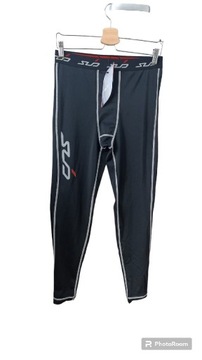 Bielizna termoaktywna czarna spodnie SLD Sports 