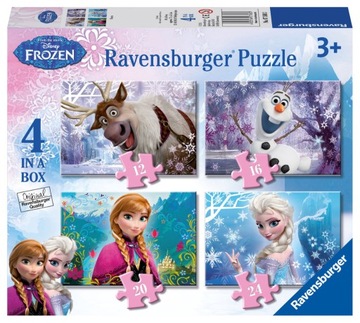 Puzzle 4w1 Kraina Lodu Frozen  Ravensburger