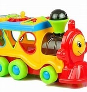 WESOŁA CIUCHCIA Zabawka dla najmłodszych Lean Toys