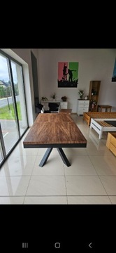 Stół rozkładany orzech amerykański, stół drewniany