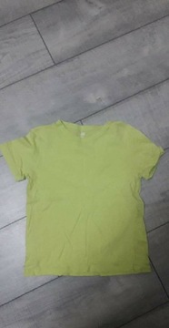 Bluzka t-shirt limonkowa Next r.122-128 , 6-8lat