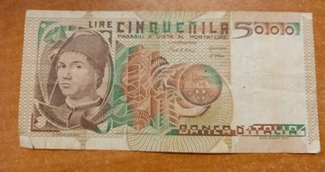Banknot - lir włoski