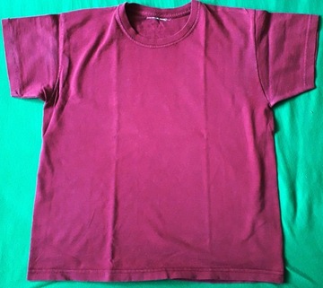 Koszulka T-shirt r. 134/140  kolor burgund