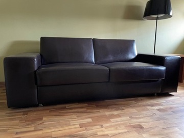 Sofa skórzana 3 osobowa z funkcją spania IKER
