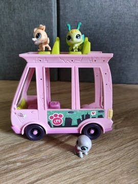 Littlest pet shop LPS autobus z dziećmi 