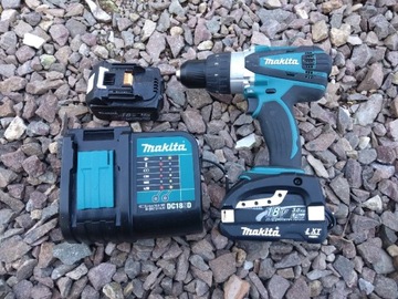 Makita DHP458 LXT18V 91Nm potężny sprzęt.2aku+lad.