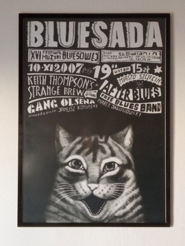 Bluesada XVI, polski plakat, Żebrowski, 2007