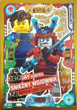 LEGO NINJAGO KARTA Jey kontra Wojownik S5 LE17