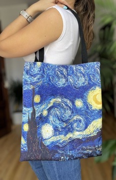 Płócienna torba shopper na ramię Van Gogh A4