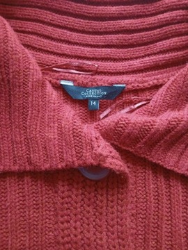 Sweter damski w kolorze terakoty rozm.14 DEBENHAMS