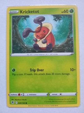 Pokemon TCG Kricketot 9/189 Astral Radiance