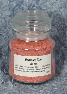 Domowe Spa  Sól Musująca 250 ml Róża