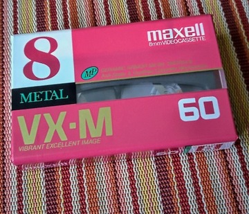 Kaseta  wideo HI 8 MAXELL VX-M 60 min.  JAPAN.