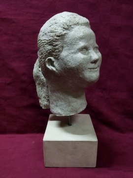 Rzeźba głowa autorska ręcznie wykonana Wys. 40cm