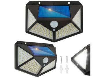 Lampa solarna czujnik ruchu zmierzchu 100 led