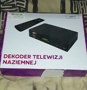 Dekoder DVB-T2 hevc Setty 