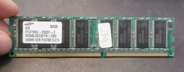Pamięć RAM DDR (DDR1) Samsung PC2700U-25331-Z