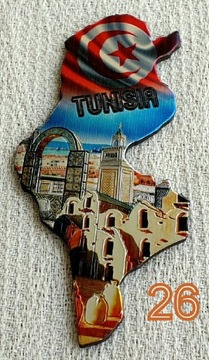 Tunezja Tunisia - magnes na lodówkę - wzór 26