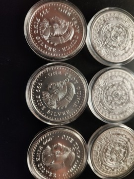 Moneta srebrna, monety srebrne 999 plater