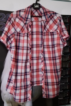 Bluzka koszulowa  z krótkim   rękawem rozmiar 48