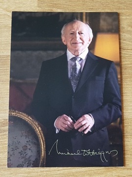 Autograf prezydenta Irlandii Michael D. Higgins'a.