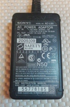 Zasilacz Sony AC-LS5