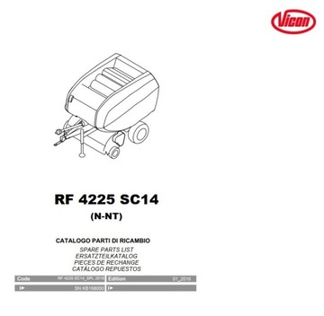 Katalog części Prasa Vicon RF 4225