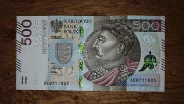 Kolekcjonerki Banknot 500 zł