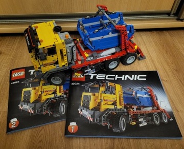 Lego TECHNIC 42024 + Pojemnik na baterię + Silnik