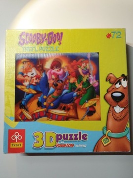 Scooby-Doo puzzle 3D 72 elementy. Kompletny zestaw