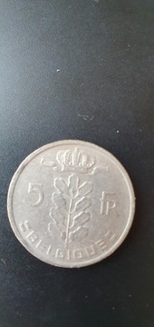 Belgia 5 franków 1972 rok / Q