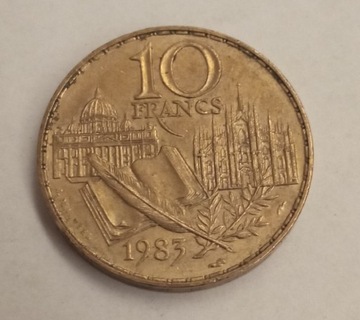 Francja 10 frank 1985 rok