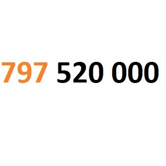 797 520 000 starter orange złoty numer #L 0000