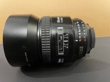 Obiektyw portretowy Nikon Nikkor AF 85mm 1.8D 