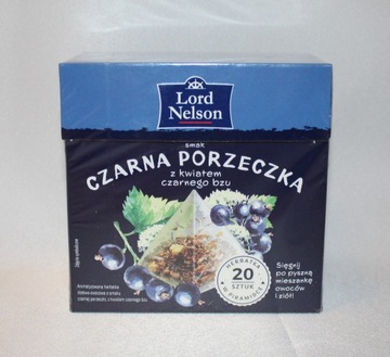 Herbata Lord Nelson czarna porzeczka i czarny bez