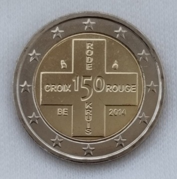 Belgia 2014 - Czerwony Krzyź - 2 euro