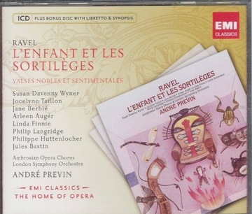 RAVEL DZIECKO I CZARY opera PREVIN CD+CD-ROM