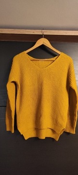 Musztardowy sweter Terranova XS 