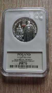 10zł.2020r.100-Rocznica Urodzin J.P.II-PR70