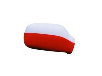 Pokrowce na lusterka samochodowe - flaga Polski