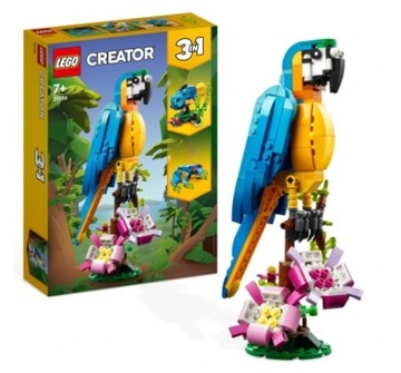 LEGO Creator 3 w 1 31136 Egzotyczna papuga 3w1