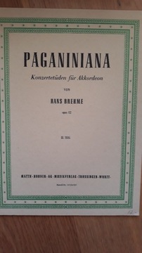 Hans Brehme, Paganiniana, op 52