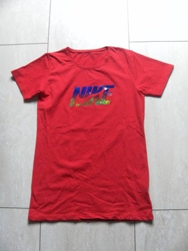 NOWY czerwony t-shirt Nike 36,S bluzka