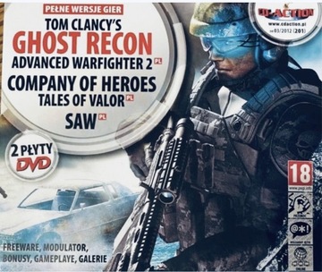 Gry CD-Action 2x DVD nr 201: Ghost Recon, Saw