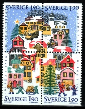 Boże Narodzenie. Szwecja Mi 1409-1412**