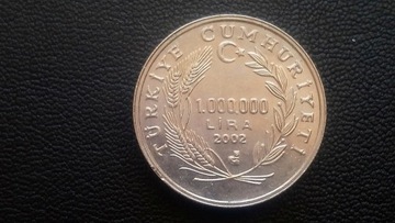 A04 Turcja Yunus Emre 1000000 lira 2002