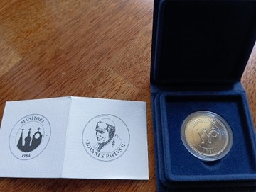 Medalion Jan Paweł II z wizyty w Kanadzie