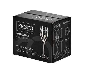 Kieliszki do wódki Krosno Glass Romance