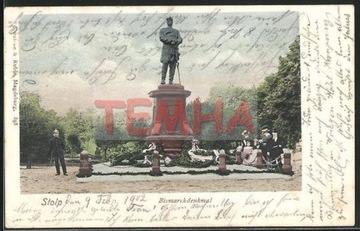 SŁUPSK Stolp Pomnik Bismarcka 1902