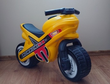 Jeździk motor Polesie żółty 
